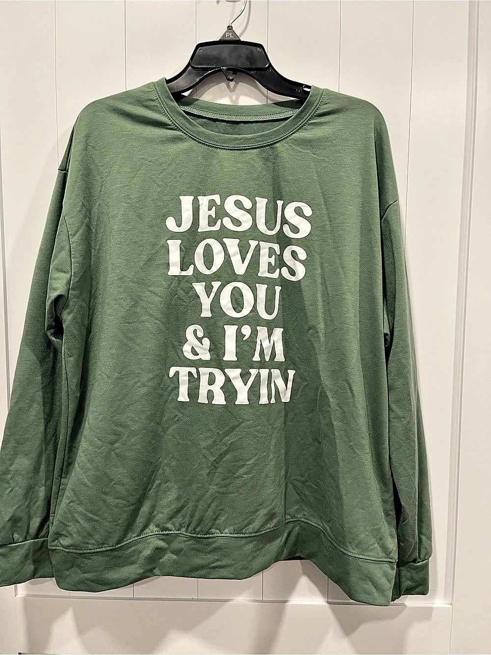 Graphic Sweatshirt in Green Size XL